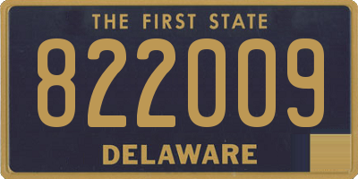 DE license plate 822009