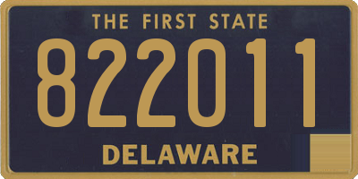 DE license plate 822011