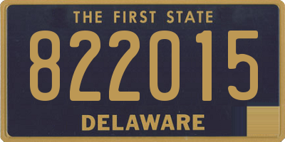 DE license plate 822015