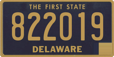 DE license plate 822019