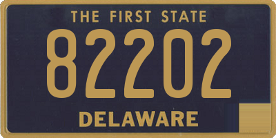 DE license plate 82202