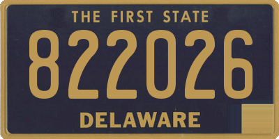 DE license plate 822026