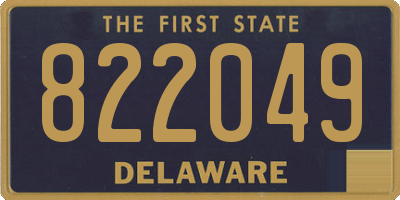 DE license plate 822049