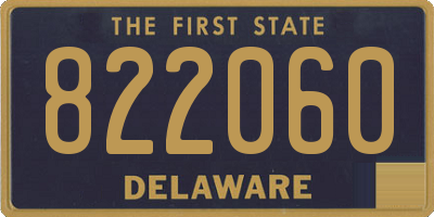 DE license plate 822060