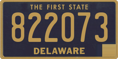 DE license plate 822073