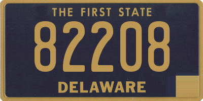 DE license plate 82208