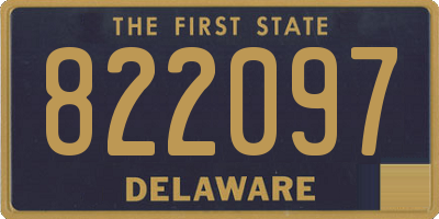 DE license plate 822097