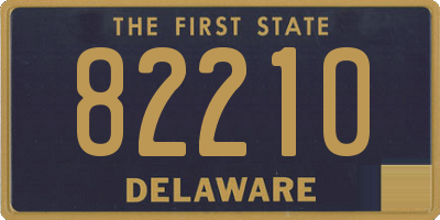 DE license plate 82210