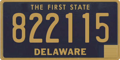DE license plate 822115