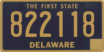 DE license plate 822118