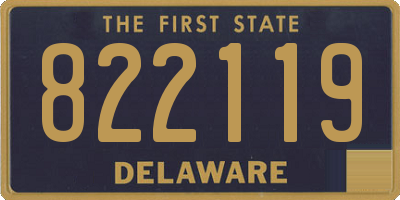 DE license plate 822119