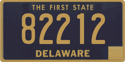 DE license plate 82212