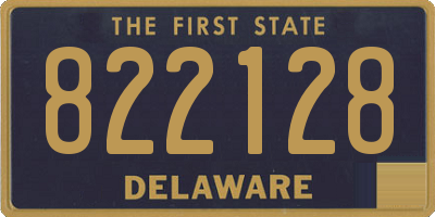 DE license plate 822128