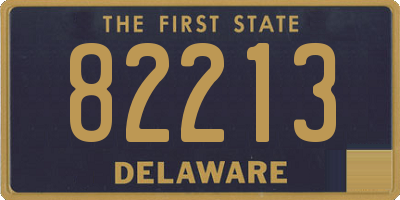 DE license plate 82213