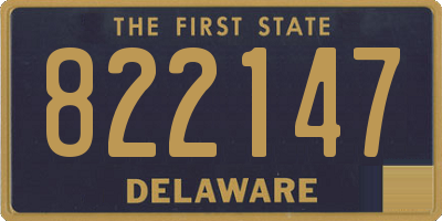 DE license plate 822147