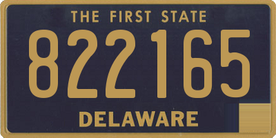 DE license plate 822165