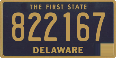 DE license plate 822167