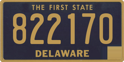 DE license plate 822170
