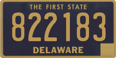 DE license plate 822183