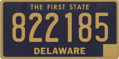 DE license plate 822185