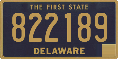 DE license plate 822189