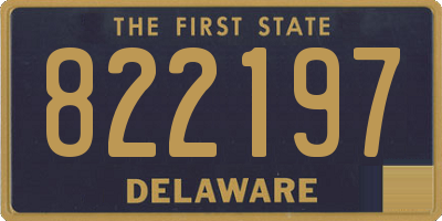 DE license plate 822197