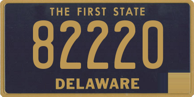DE license plate 82220