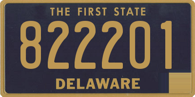 DE license plate 822201