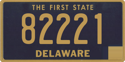 DE license plate 82221