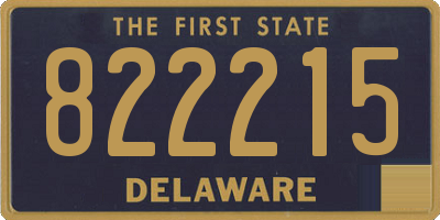 DE license plate 822215