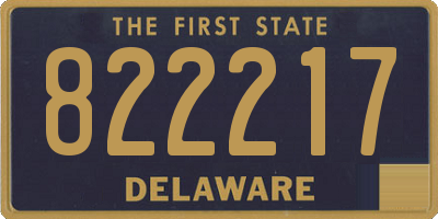 DE license plate 822217