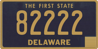 DE license plate 82222