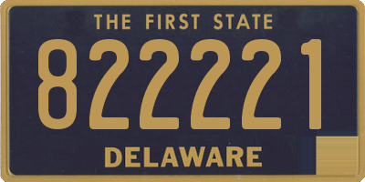 DE license plate 822221