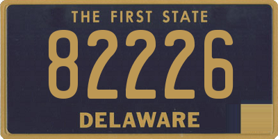 DE license plate 82226
