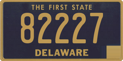 DE license plate 82227