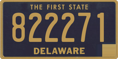 DE license plate 822271