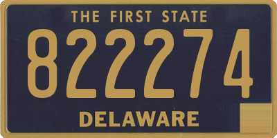 DE license plate 822274