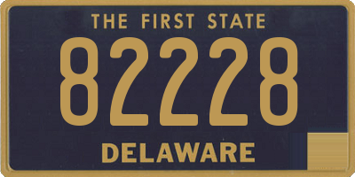 DE license plate 82228