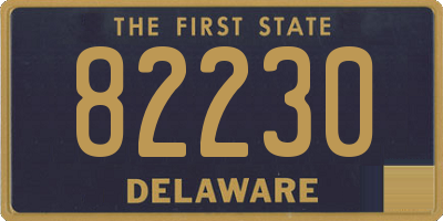 DE license plate 82230
