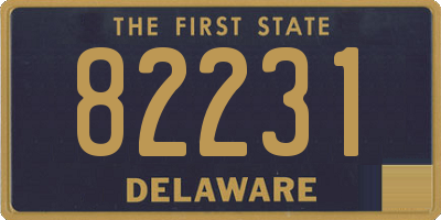 DE license plate 82231