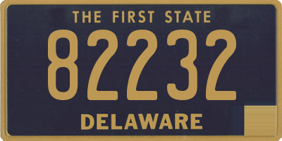 DE license plate 82232