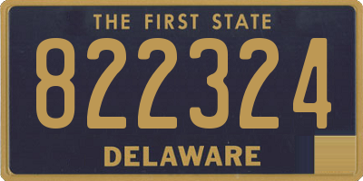 DE license plate 822324