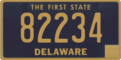 DE license plate 82234