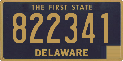 DE license plate 822341