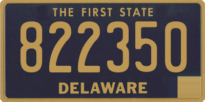 DE license plate 822350