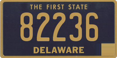 DE license plate 82236