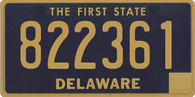 DE license plate 822361