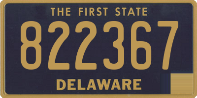 DE license plate 822367