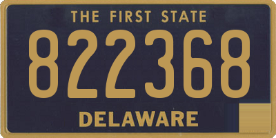 DE license plate 822368
