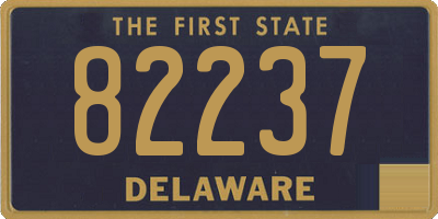 DE license plate 82237